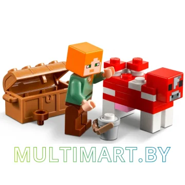 Конструктор LEGO Minecraft 21179 Грибной дом картинка 5